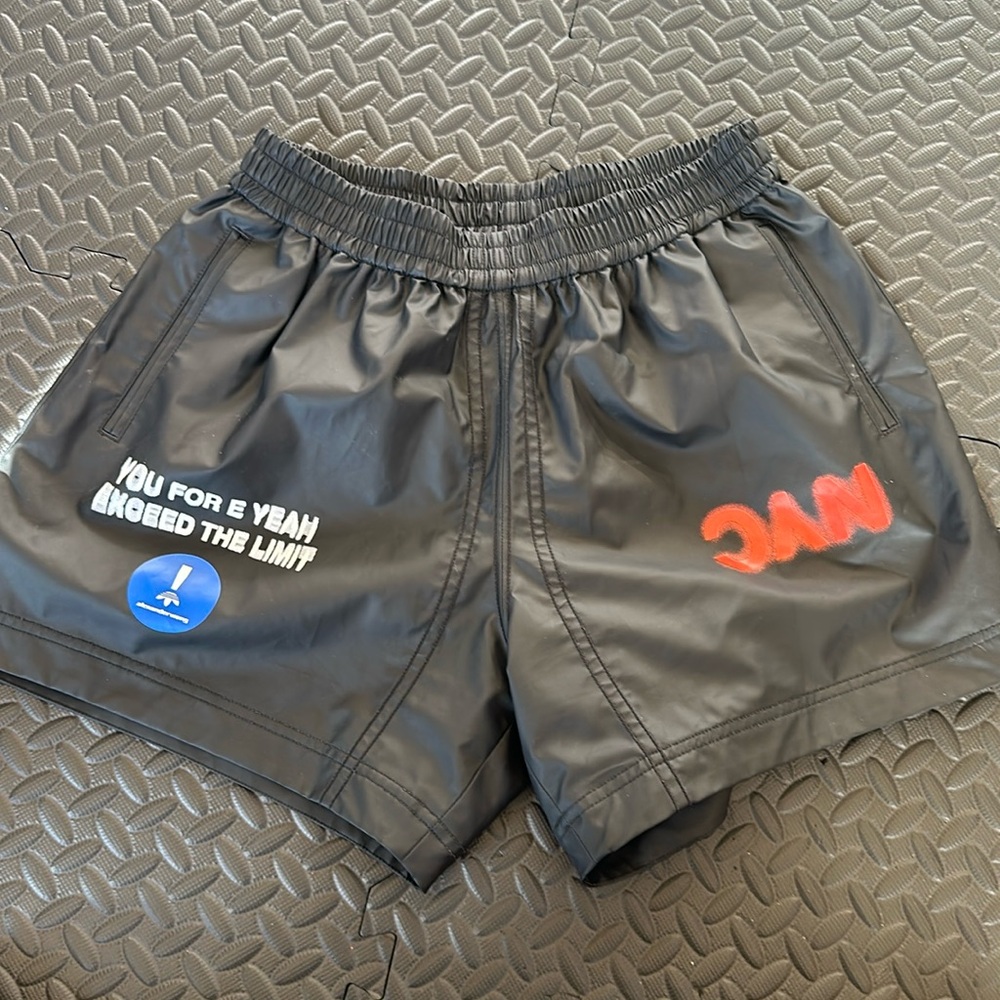 Black Adidas Alexander Wang boxer shorts